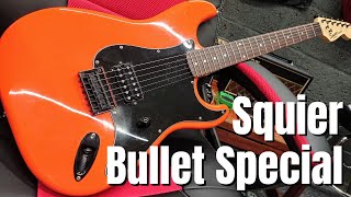 Video thumbnail for Rare Squier By Fender Bullet Stratocaster Special Orange by The Guitar Manifesto