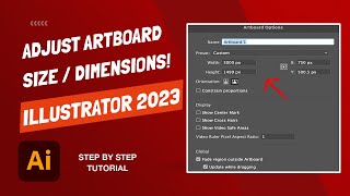 How To Adjust Artboard Size and Dimensions - Adobe Illustrator 2023