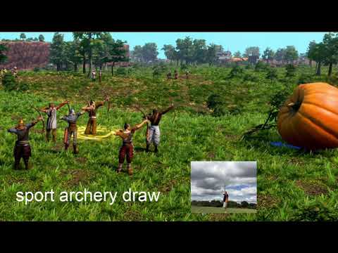 different archery draws in Age of Empires 3