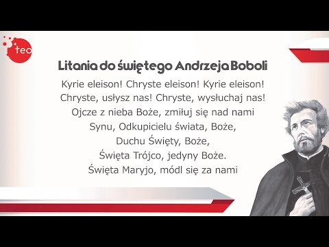 Litania do św. Andrzeja Boboli w intencji Ojczyzny czyta: ks. Teodor