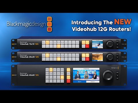 Blackmagic Design Videohub 20x20 12G Zero-Latency Video Router