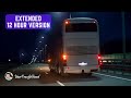 Night BUS Ride Sound Interior BUS Ambience Extended 12 Hour Version White Noise Black Screen