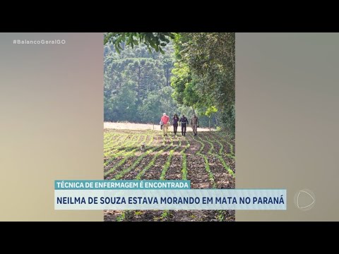 Enfermeira goiana desaparecida há 7 meses é encontrada vivendo em área de mata no Paraná