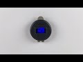 Nabíjačka 12V / 24V s voltmetrom - 2x USB QC3.0 + USB-C PD s modrým LED displejom - Video Youtube