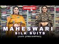 9896866744 Maheswari Silk Latest Collection Modalsilk Ajrakh Suits Partywear Viral