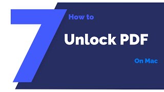 How to Unlock a PDF on Mac | PDFelement 7