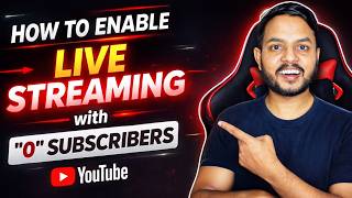 How To Enable Live Streaming On Youtube With 0 Subscribers 2026 | 0 Subscribers per live Stream kare