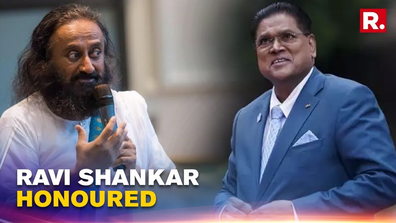 Sri Sri Ravi Shankar Honoured With Suriname's Highest Civilian Order By President Santokhi