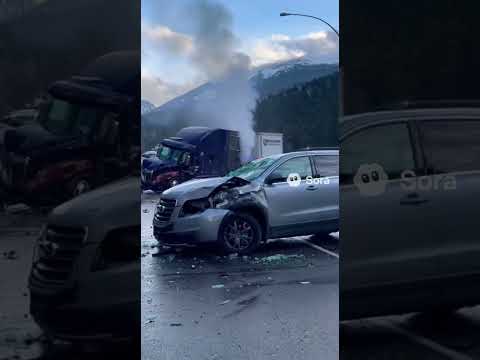 Crazy car crash #sora #news