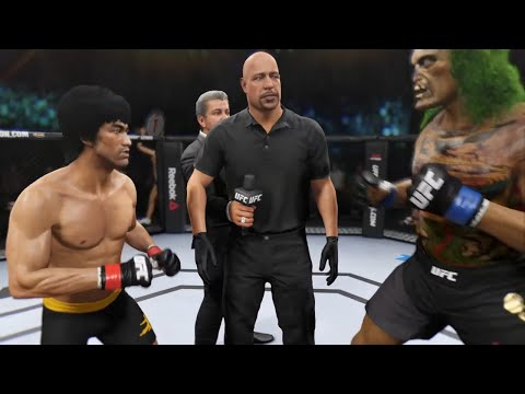Bruce Lee vs. Wild Zombie - EA Sports UFC 2 - Dragon Fights 🐉