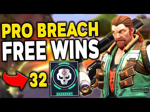 AGGRESSIVE BREACH VALORANT GAMEPLAY! How to get 30+ KILLS EVERY GAME