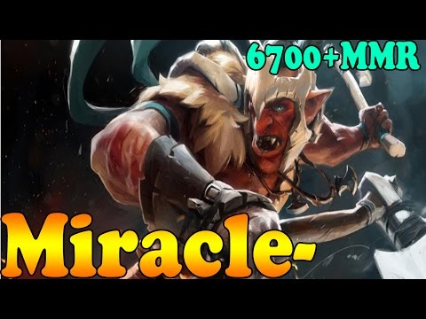 Dota 2 - Miracle- 6700+ MMR Plays Troll Warlord Vol 1# - Ranked Match Gameplay!
