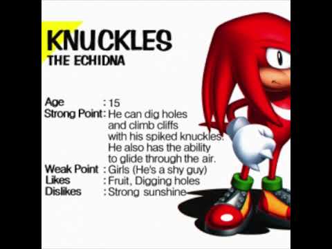 Knuckles is an introvert