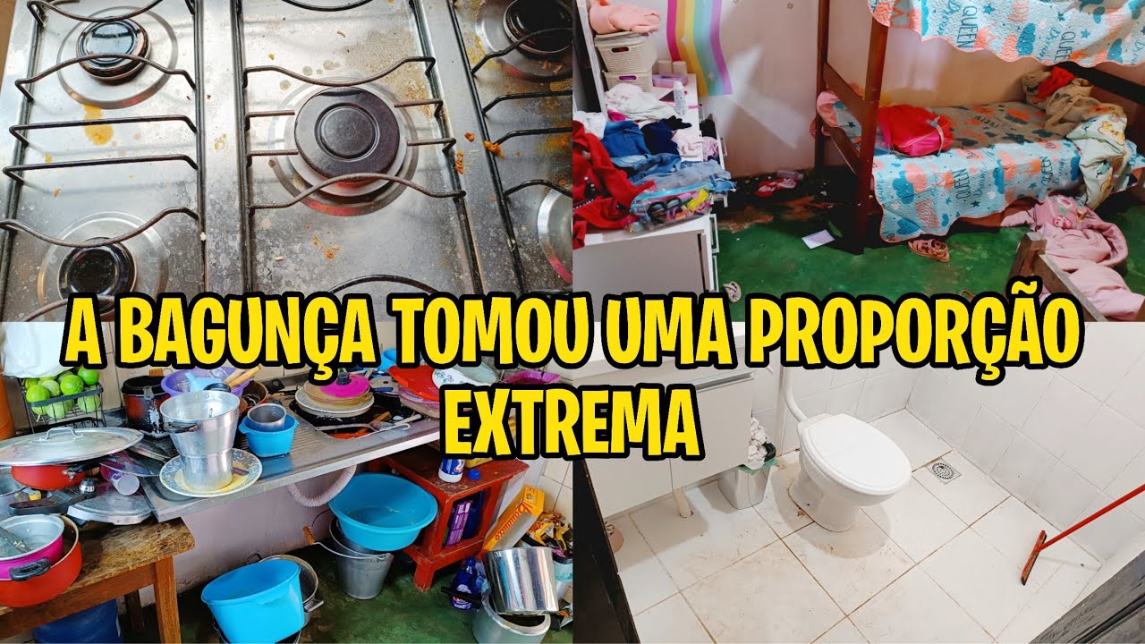 A bagunça tomou uma proporção extrema/A realidade da casa/ FAXINÃO