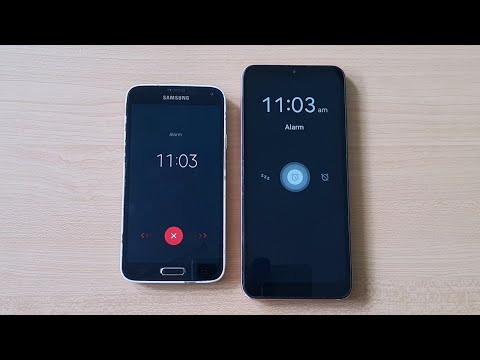 Nokia C20,Samsung GS5 Set For alarm ringing,alarm dismiss at same time