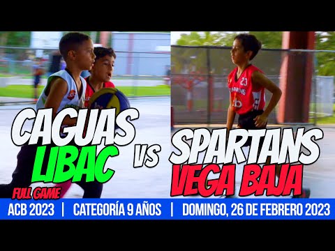 Spartans Vega Baja vs Caguas Libac 🏀 Torneo ACB 2023, 9U Serie Regular -  Juego 6