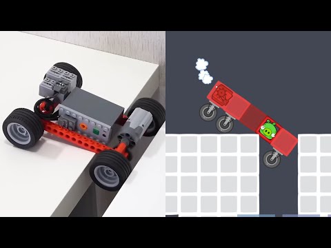 Bad Piggies vs Lego Vehicle Part 4