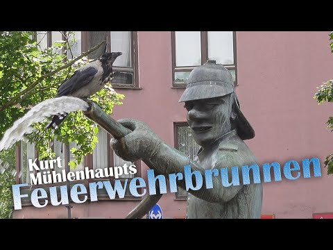 Kurt Mühlenhaupts Feuerwehrbrunnen am Mariannenplatz in Kreuzberg