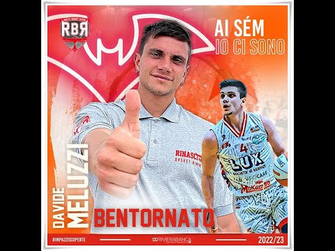 RIVIERABANCA BASKET RIMINI NEL ROSTER DAVIDE MELUZZI 14/07/2022