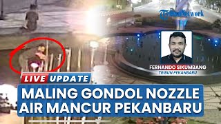 Pencurian Bikin Resah, Maling Kembali Gondol Nozzle Air Mancur di Pekanbaru