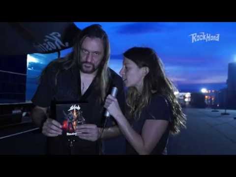 Tom Angelripper präsentiert die Sodom/Running Wild-Vinyl-Single