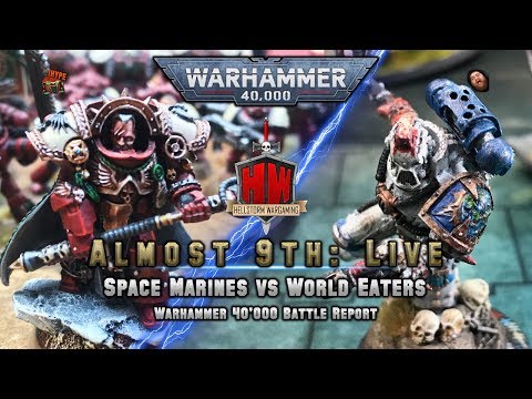 Is this 9th Edition? Space Marines vs World Eaters Warhammer 40K Battle Report