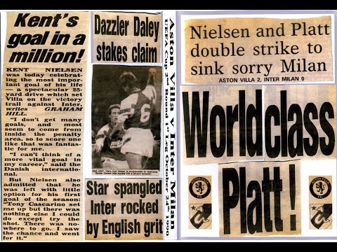 Aston Villa 2 Inter Milan 0  - UEFA Cup 2nd Rd 1st Leg  - 24th Oct 1990