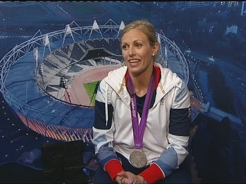 Judoka Gemma Gibbons reacts to silver medal at London 2012