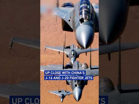 Up close with China's J-16 and J-20 fighter jets#coolchina