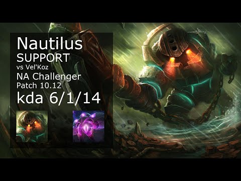 Nautilus Support vs Vel'Koz - NA Challenger 6/1/14 Patch 10.12 Gameplay