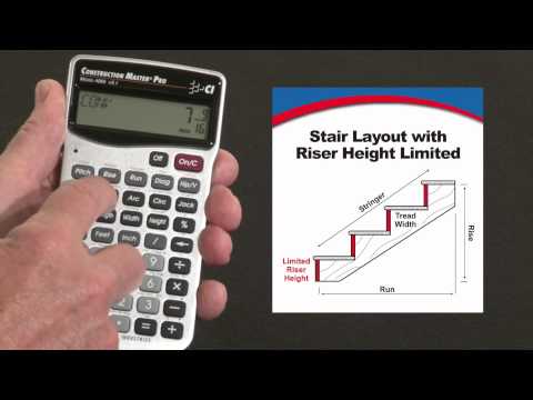 How to Calculate Stair Layout with Fixed Riser Height | Construction Master Pro