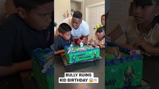 Jealous Bully Ruins Kid Birthday Party &amp; Eats His Cake 😱🎂 #shorts