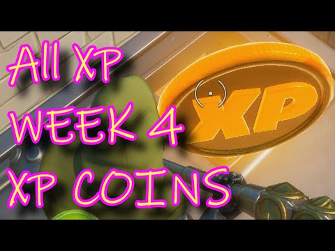 ✅ All Week 4 XP Coins Locations - Fortnite Week 4 Challenges