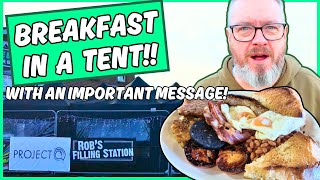 I Had BREAKFAST In A TENT In A CAR PARK! I Need Your HELP!