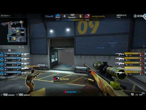 [UKCSGO] 23.03.2017 - coL vs Cloud9 @ ESL Pro League S5 NA Map 1