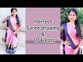 Santhiyasweety Saree Draping Beginner S Saree Wearing How To Wear Saree Indian Style Pleats Girls