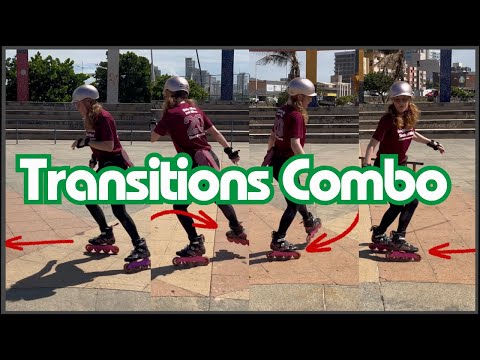 Continuous transitions on inline skates & rollerblades to improve backwards skating: Barrel Roll