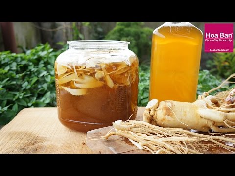 Hướng dẫn ngâm Sâm với Mật Ong