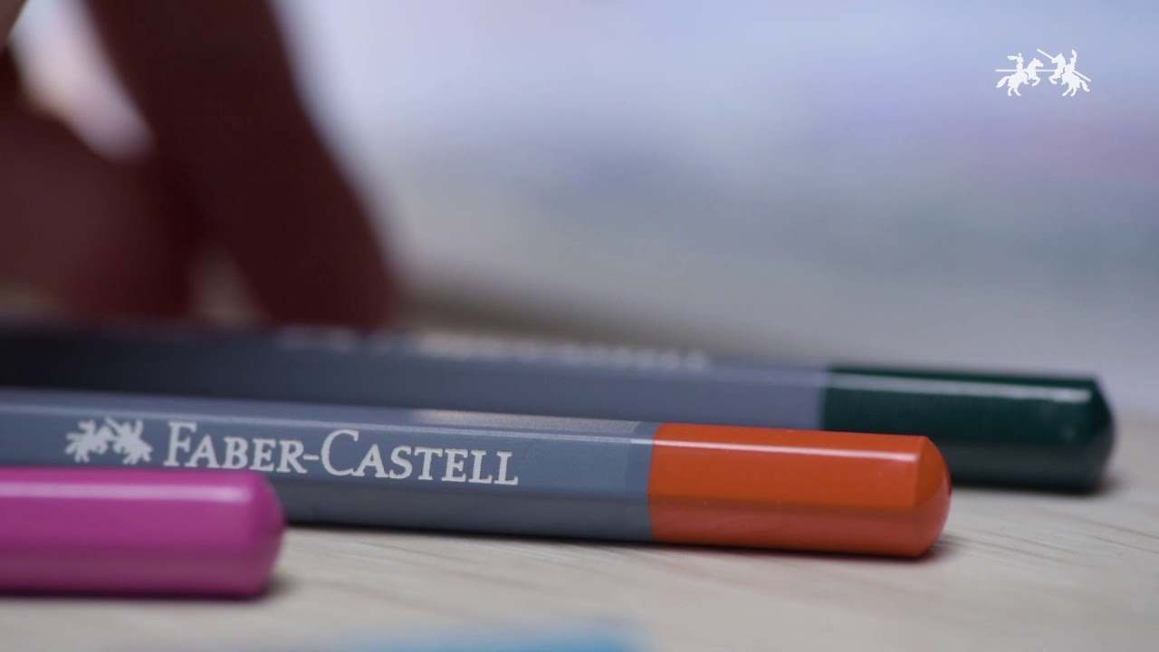 Набор карандашей акварельных Faber-castell "Goldfaber Aqua" 48 цв, в металлической коробке видео