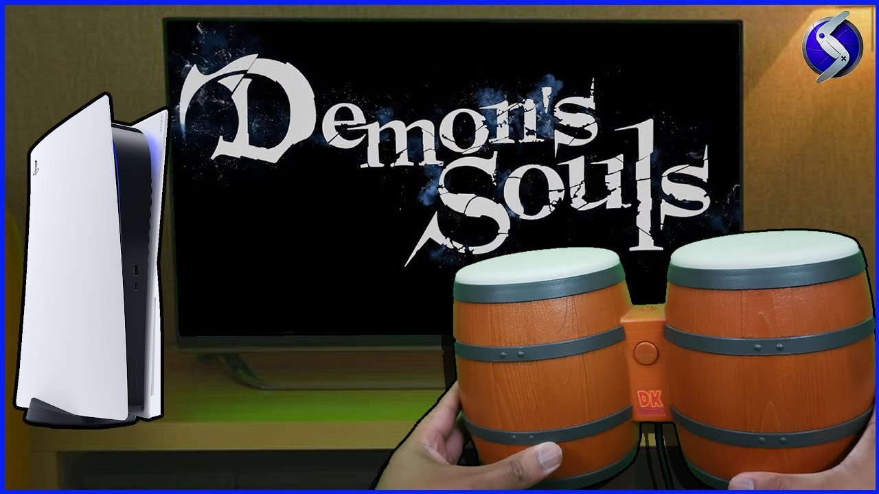 So I played Demon's Souls with DK Bongos - Controller Bending - YouTube