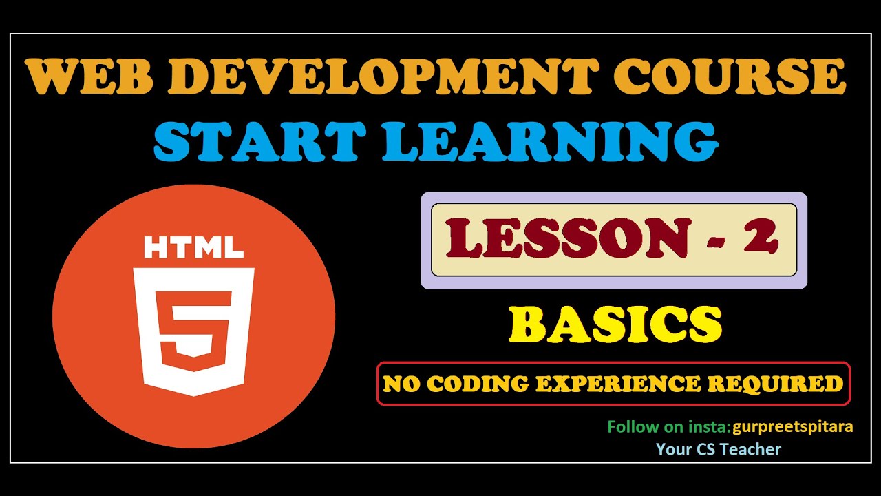 How to Use Tags & Elements in HTML | Lesson - 2
