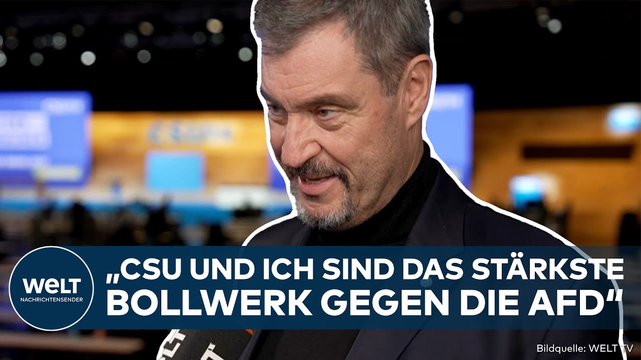 BAYERN: "CSU und ich stärkstes Bollwerk gegen die AfD!" Söder bleibt trotz Wahlschlappe souverän