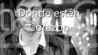 Donde estan corazon-Enrique Iglesias