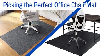 Comparing 2 very different Office Chair Mats to find the Per