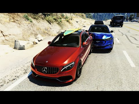 Realistic Car Crashes and Overtakes #05 - BeamNG Drive