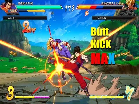 DBFZ Poten16 VS Tako -  Goku (Adult) Butt Kick To Goku (Super Saiyan)