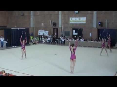 Trofeo Iacopini 2012: 3 cerchi 2 clavette: Allegra, Chiara, Federica, Lucrezia, Matilde