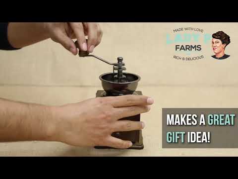 Lady P Farms Antique Coffee Grinder "Makes a Great Gift"