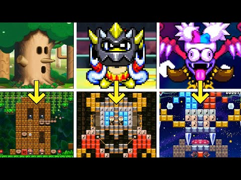 All Kirby Superstar Ultra Boss Fights Recreated in Super Mario Maker 2