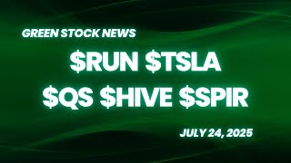 Sunrun ($RUN) | Tesla ($TSLA) | QuantumScape ($QS) | HIVE Digital ($HIVE) | Spire Global ($SPIR)